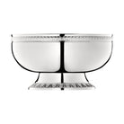 Christofle Malmaison Silver-Plated Pedestal Bowl in silver-plate on a white background