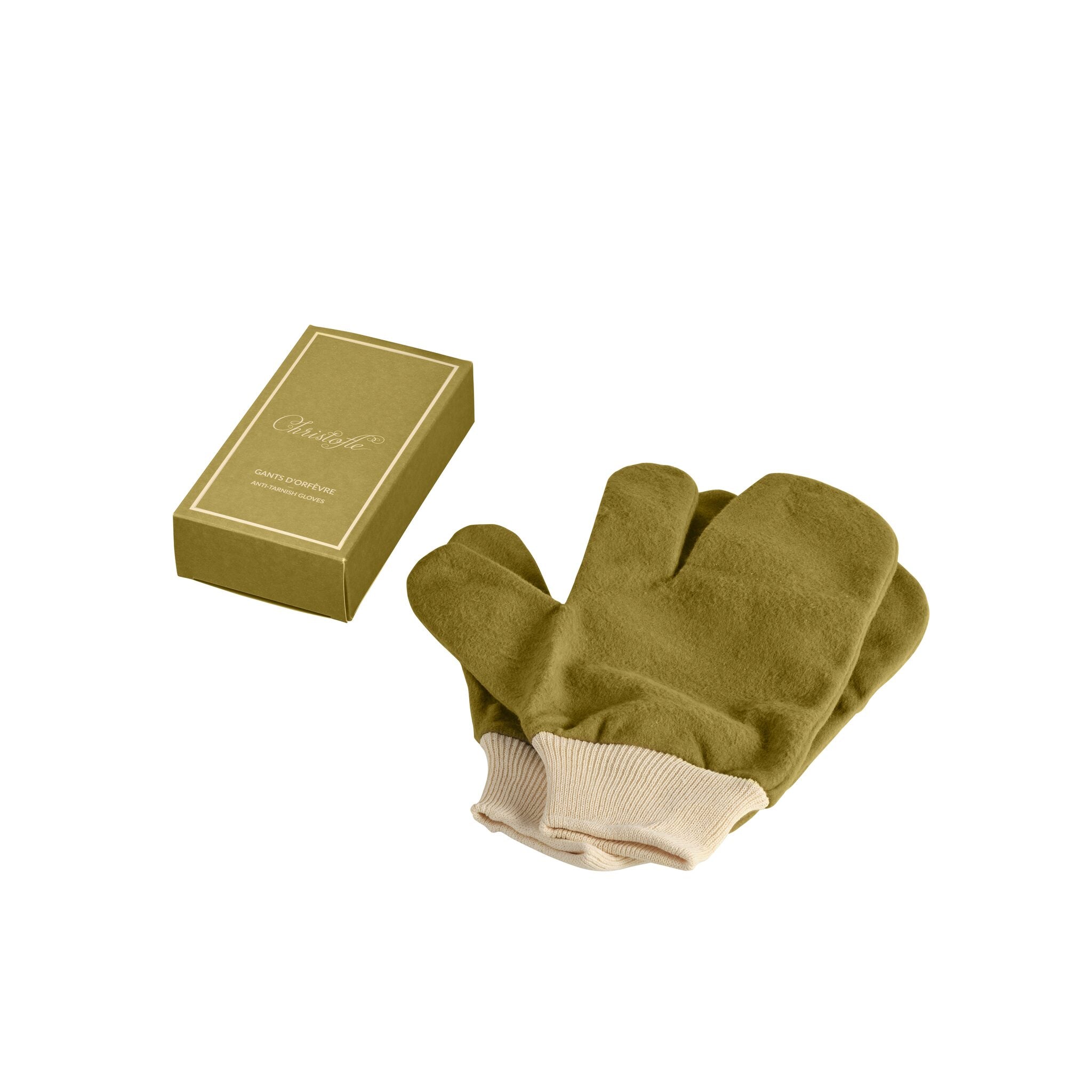 Christofle Polishing Gloves on a white background