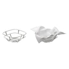 Christofle Silver Time Silver-Plated Bread Basket with Napkins — additional view