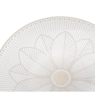 Christofle Malmaison Porcelain Bread Plate Platinum Finish in porcelain on a white background