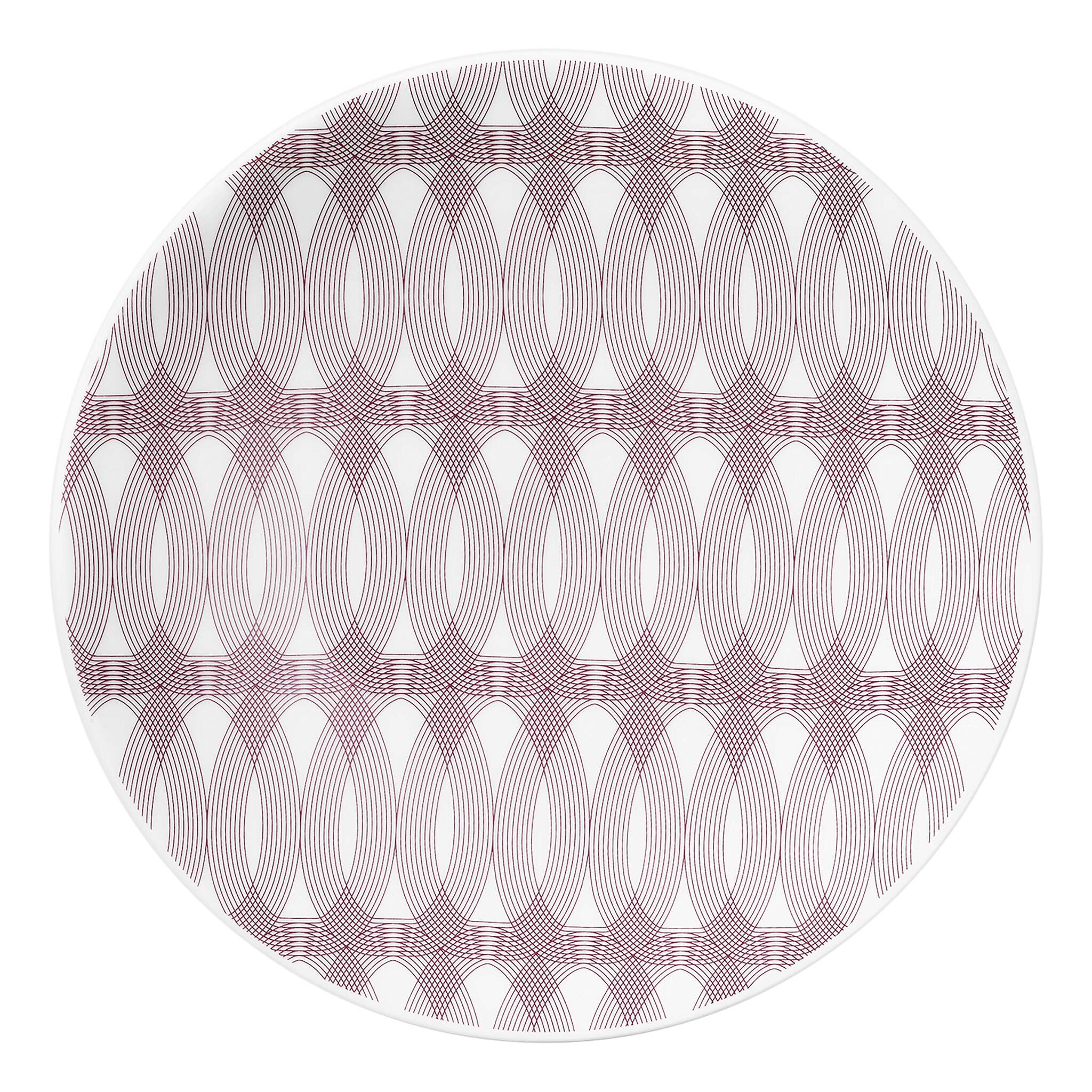 Christofle Porcelain Bread Plate in porcelain on a white background