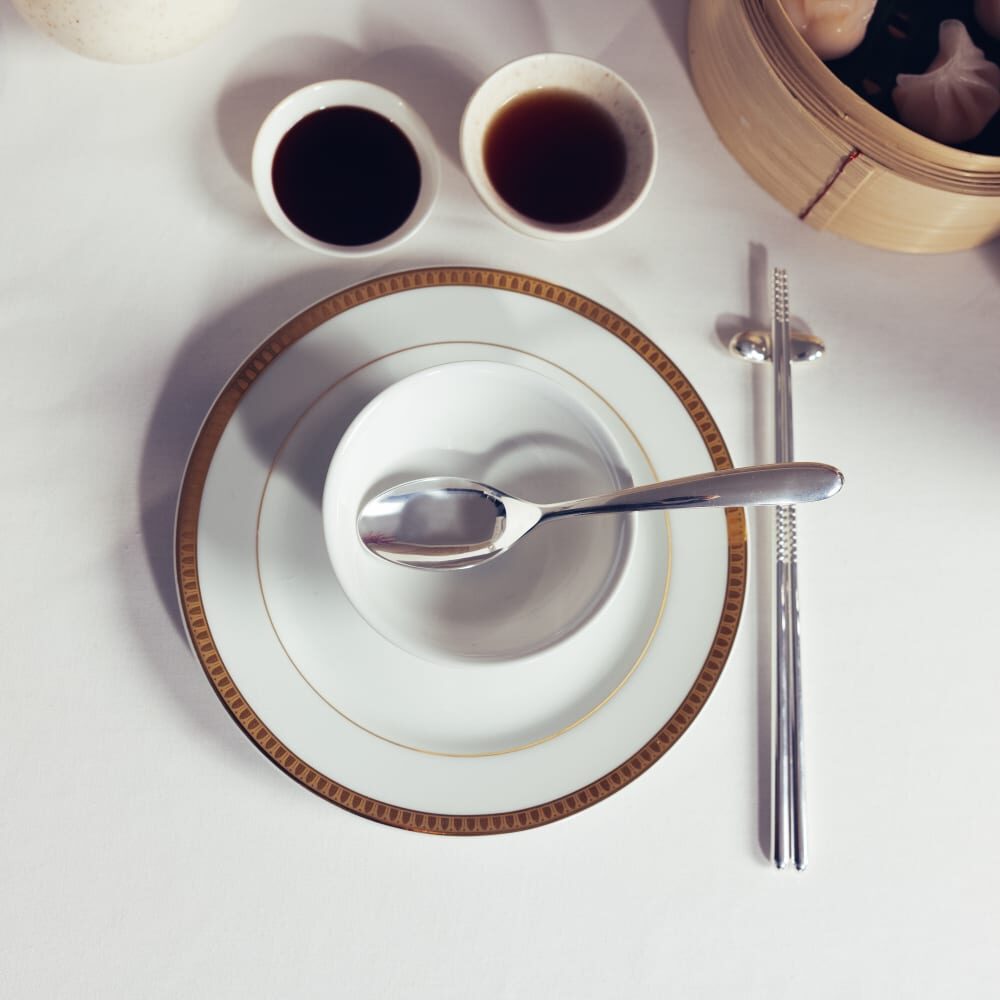 Christofle Mood Silver-plated Broth Spoon in silver-plate on a white background
