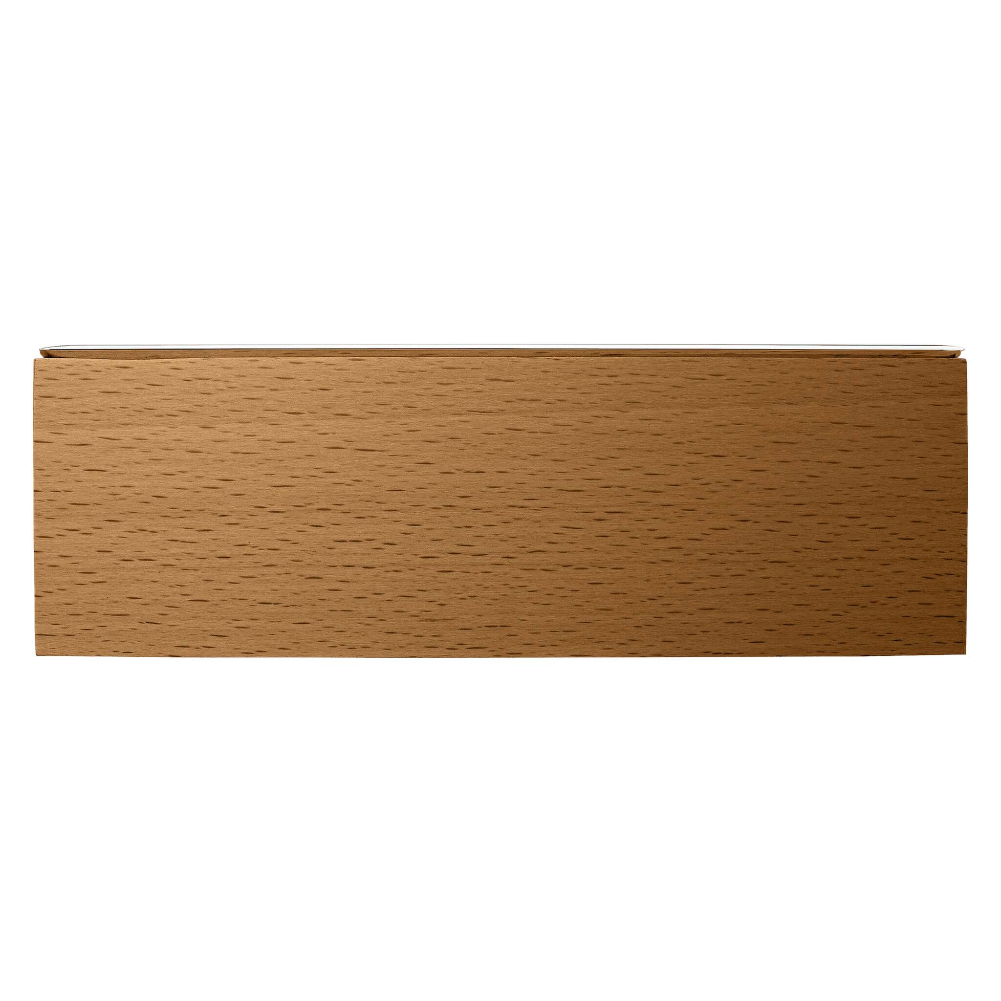 Christofle Silver-Plated & Beech Wood Box in silver-plate on a white background