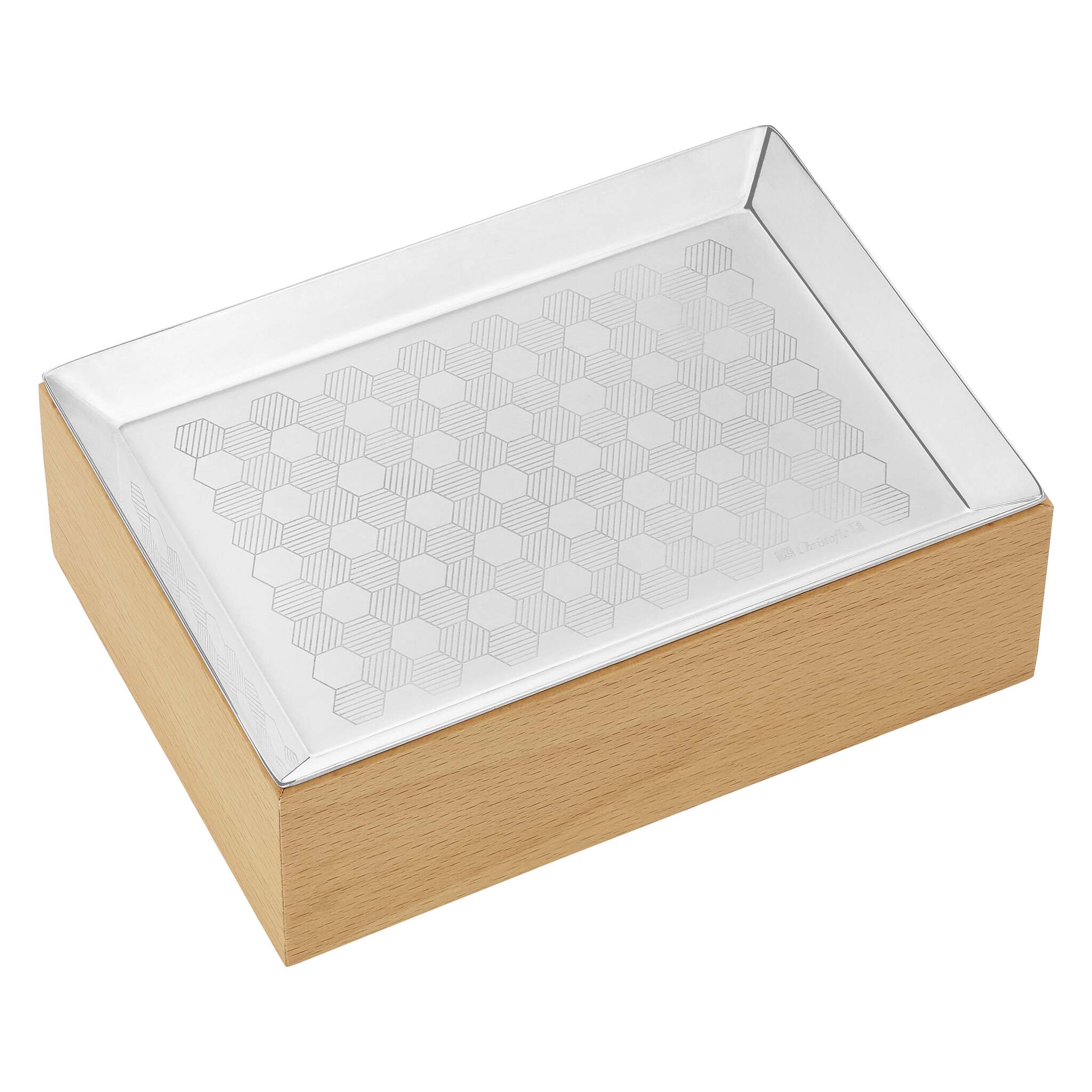 Christofle Silver-Plated & Beech Wood Box — additional view