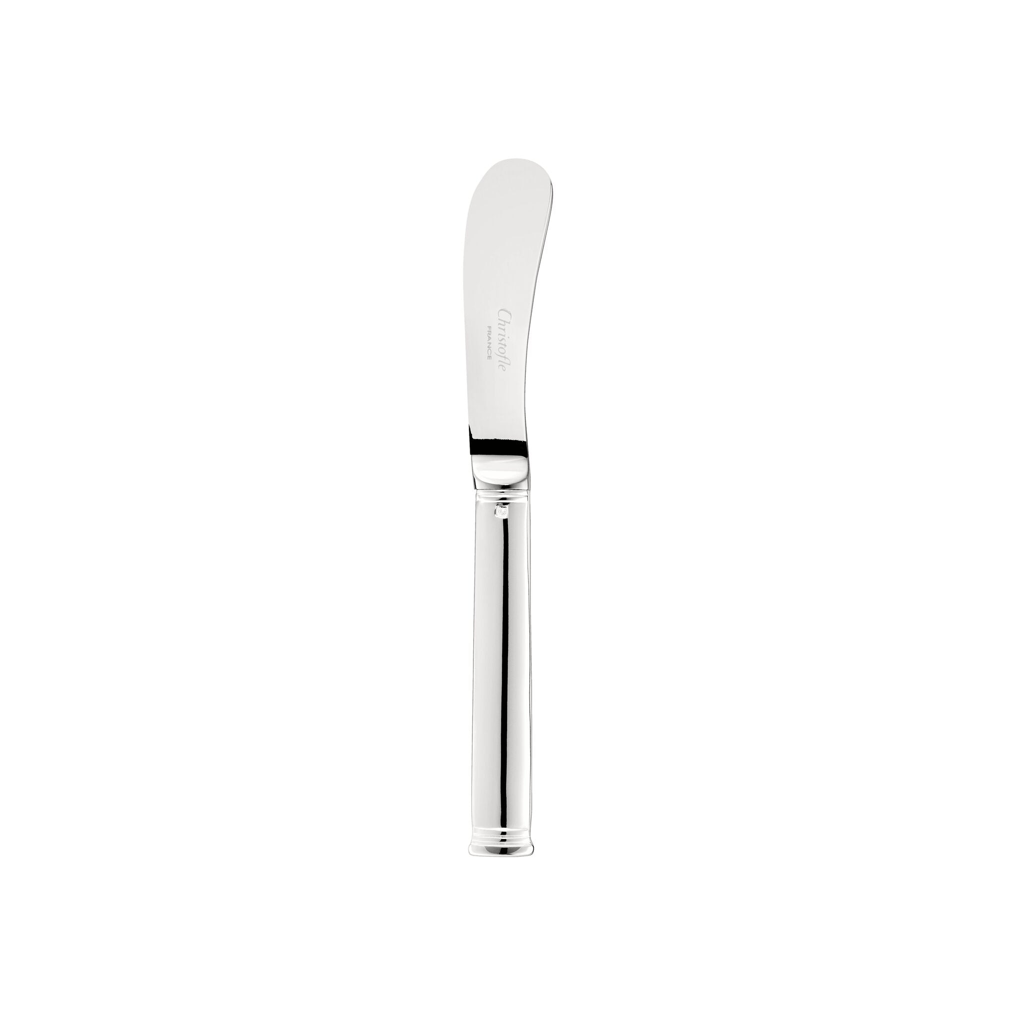 Christofle Commodore Silver-Plated Butter Knife in silver-plate on a white background
