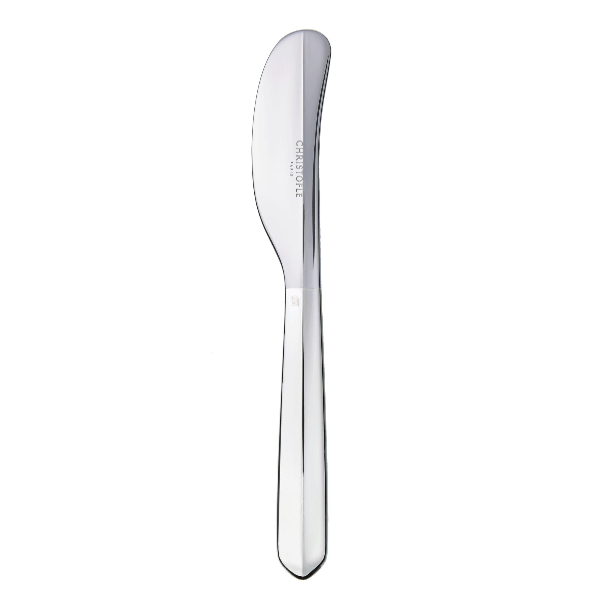 Christofle Infini Silver-Plated Butter Spreader in silver-plate on a white background