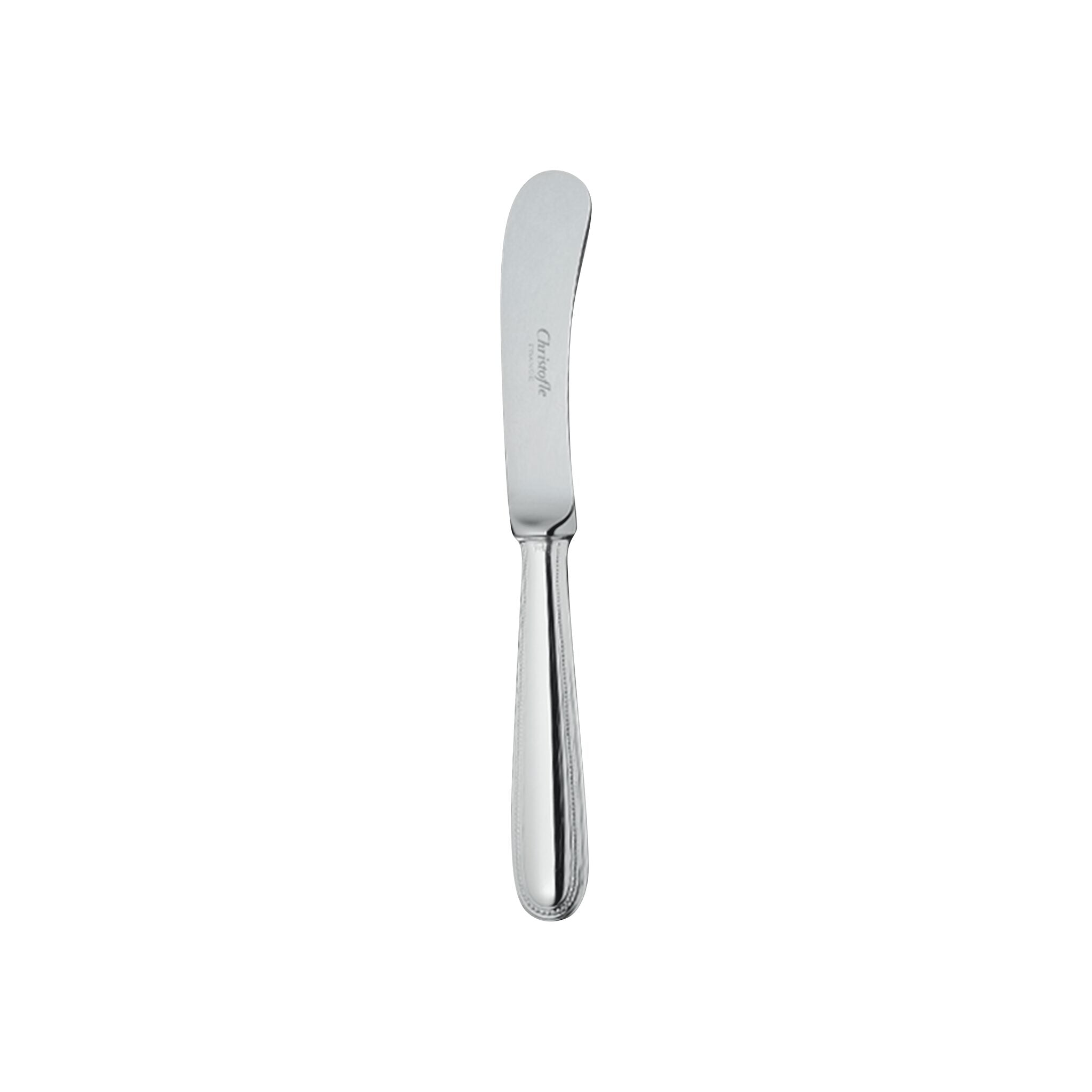 Christofle Stainless Steel Butter Knife in stainless steel on a white background