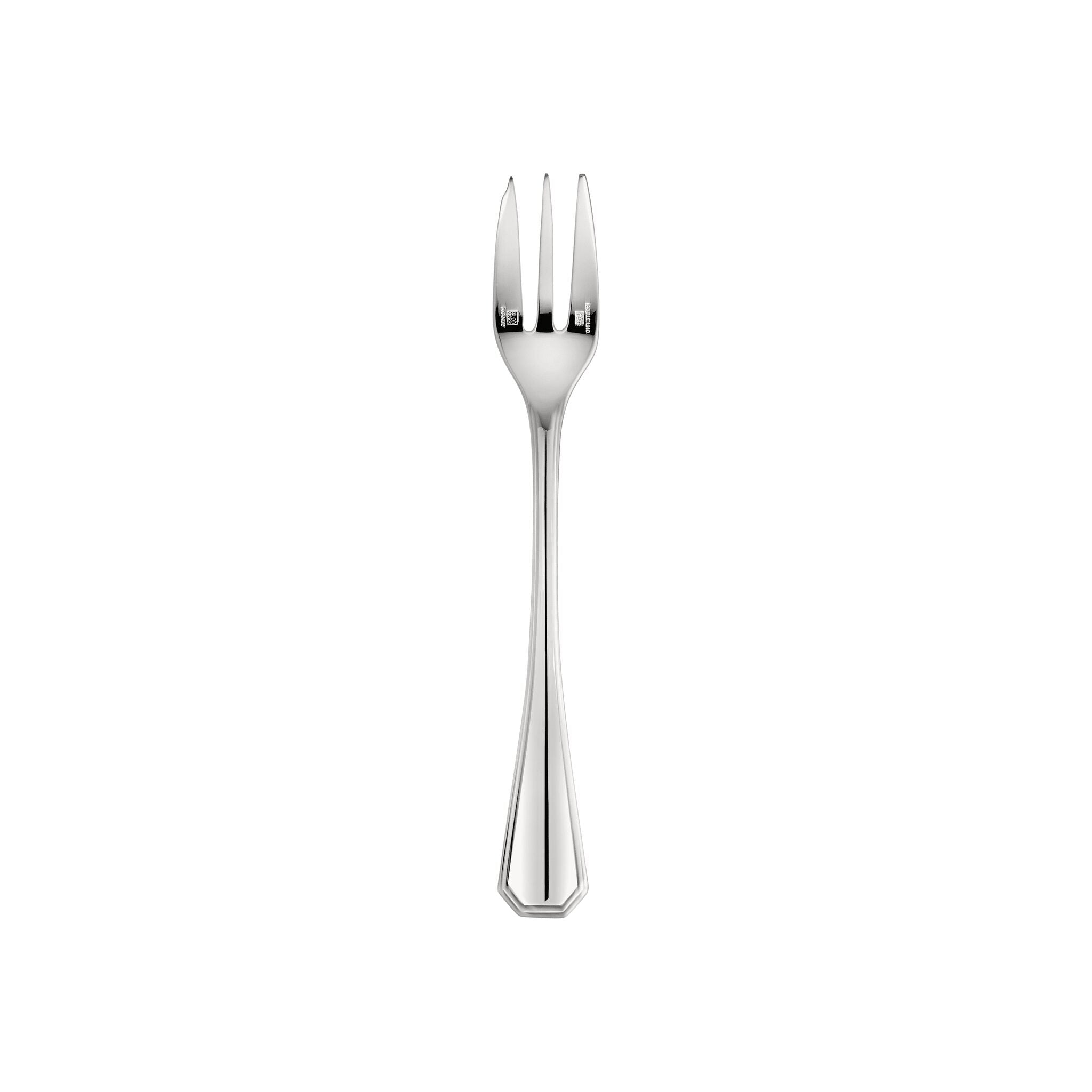 Christofle America Silver-Plated Cake Fork in silver-plate on a white background