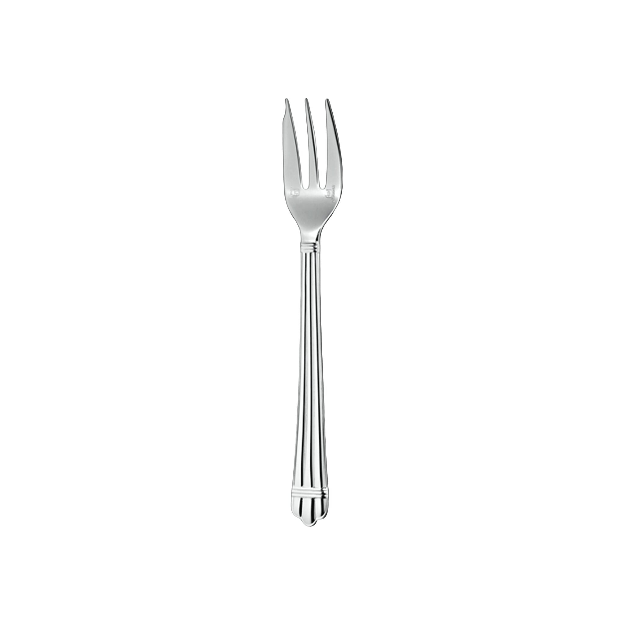 Christofle Aria Silver-Plated Cake Fork in silver-plate on a white background