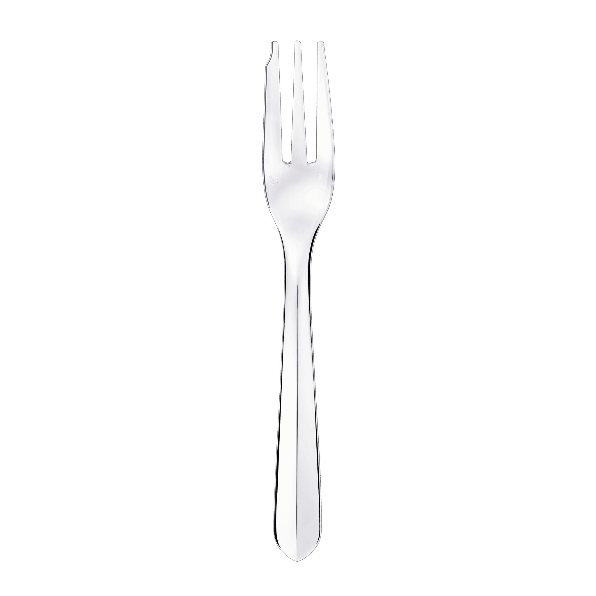 Christofle Infini Silver-Plated Cake Fork in silver-plate on a white background