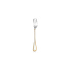 Christofle Malmaison Partially Gilded Silver-plated Cake Fork in silver-plate on a white background