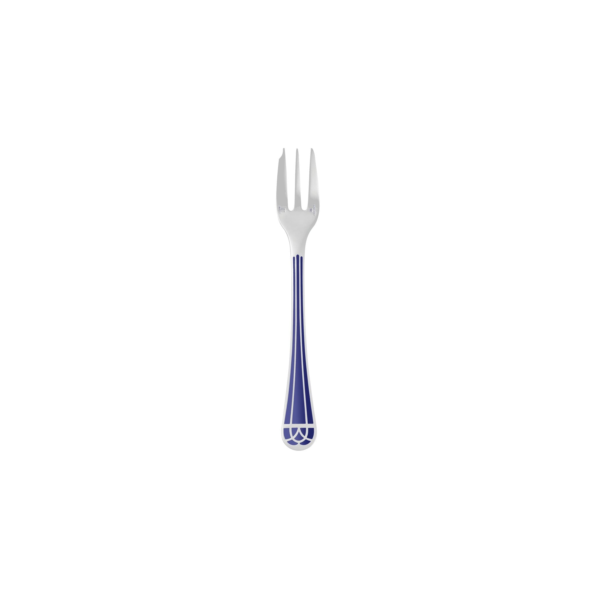 Christofle Silver-plated Cake Fork - Marbled Blue — additional view