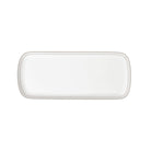 Christofle Malmaison Platinum Finish Porcelain Cake Platter - 15 X 6 in in porcelain on a white background