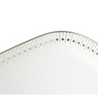 Christofle Malmaison Platinum Finish Porcelain Cake Platter - 15 X 6 in — additional view