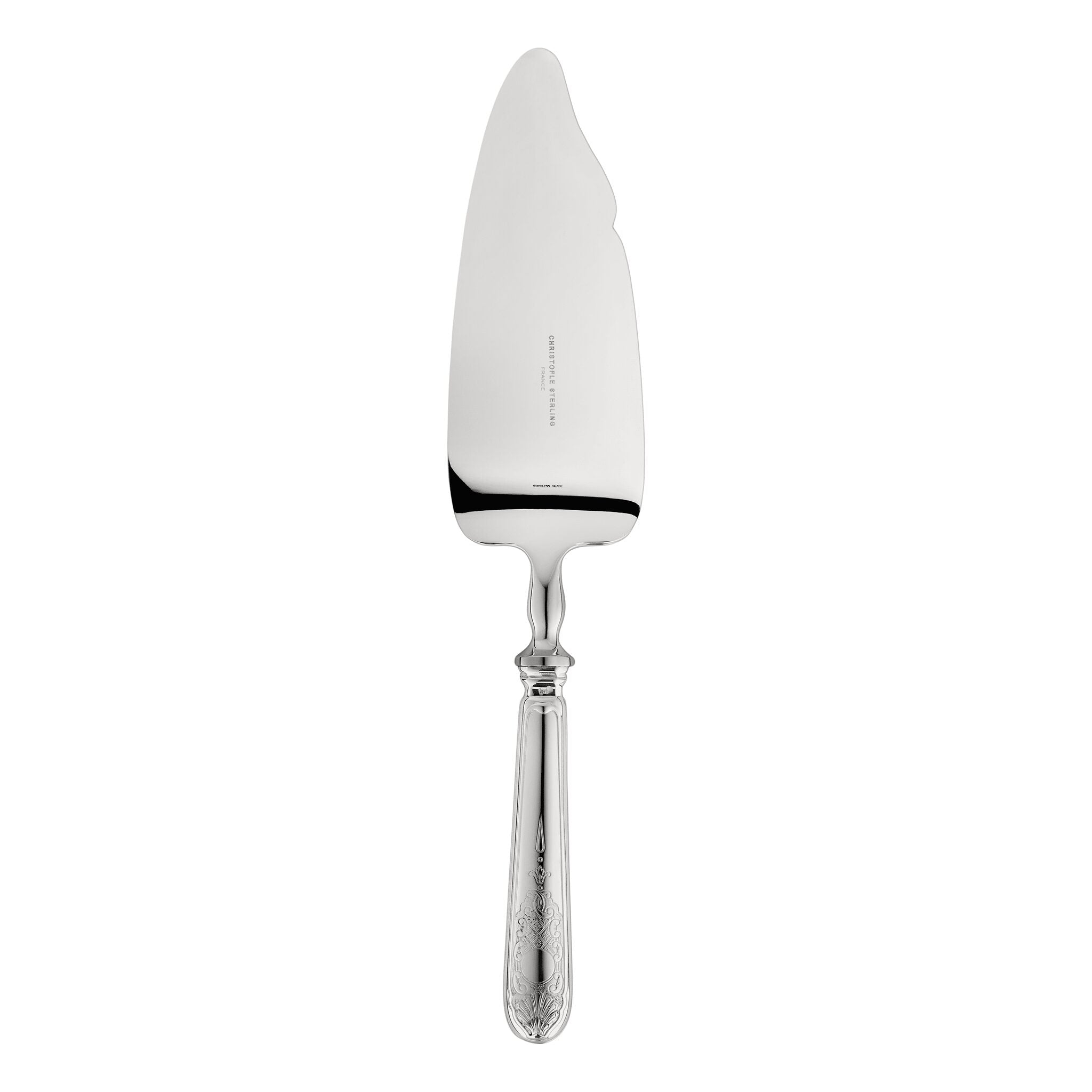 Christofle Cake Server Royal Cisele Sterling Silver in sterling silver on a white background