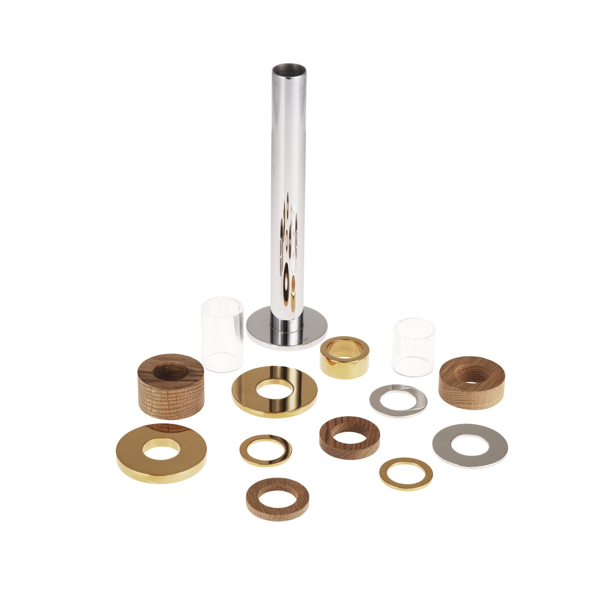 Christofle Large Stainless Steel Candle Holder — additional view