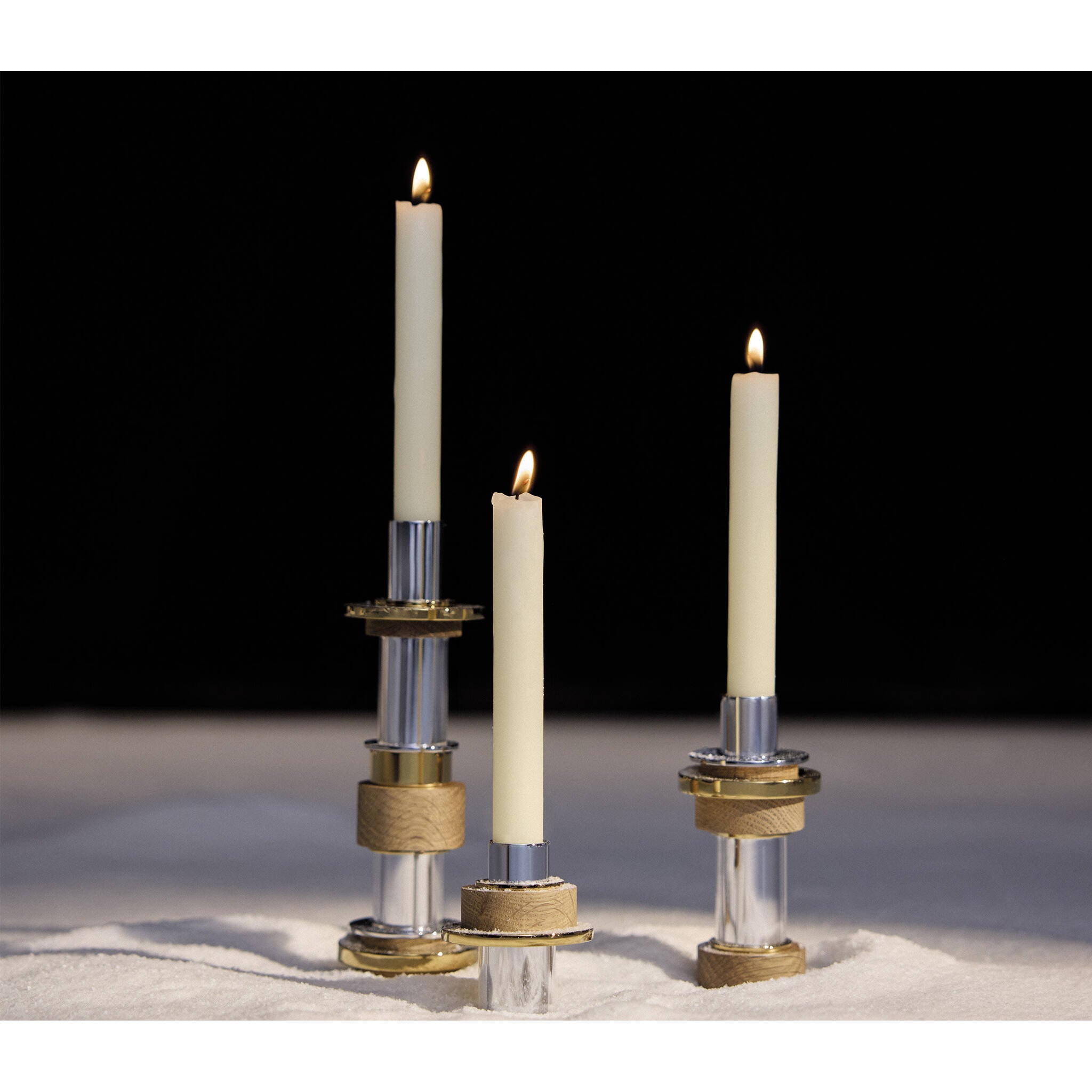 Christofle Large Stainless Steel Candle Holder — additional view