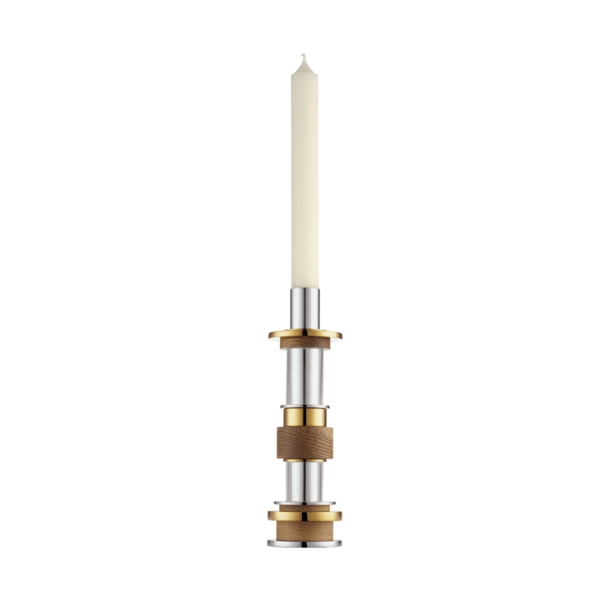 Christofle Large Stainless Steel Candle Holder — additional view