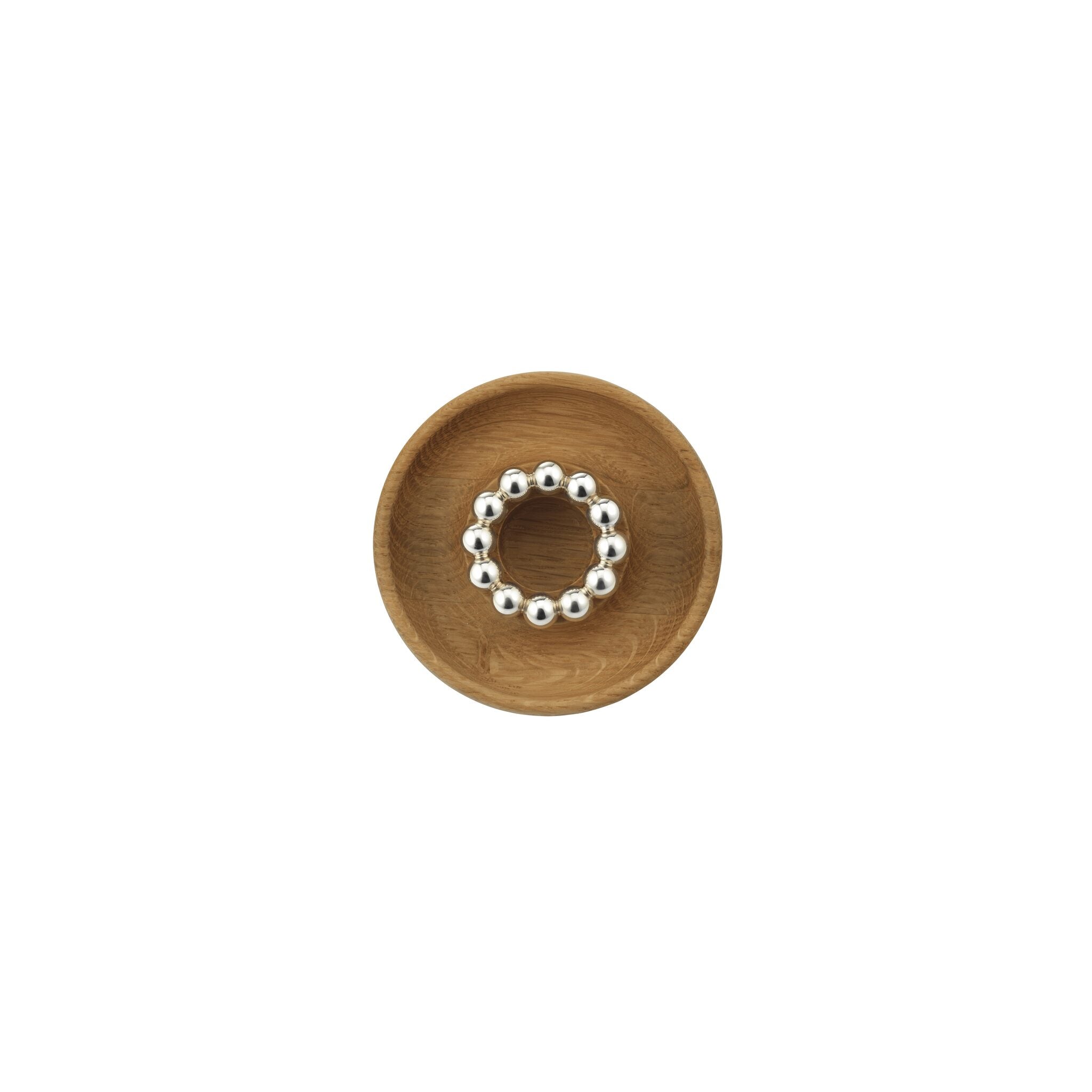 Christofle Perles Oak Silver-Plated Candle Holder — additional view