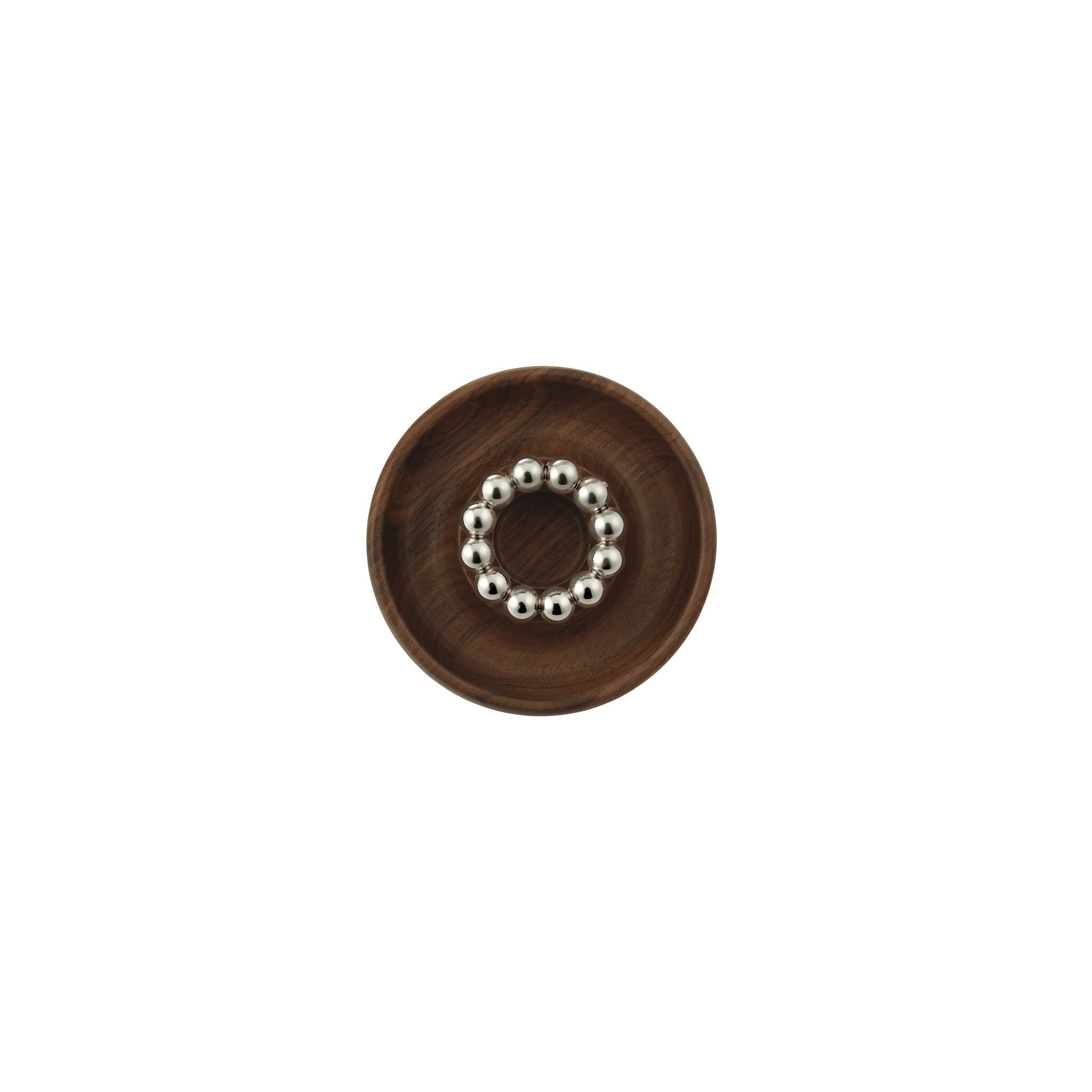 Christofle Perles Walnut Silver-Plated Candle Holder — additional view