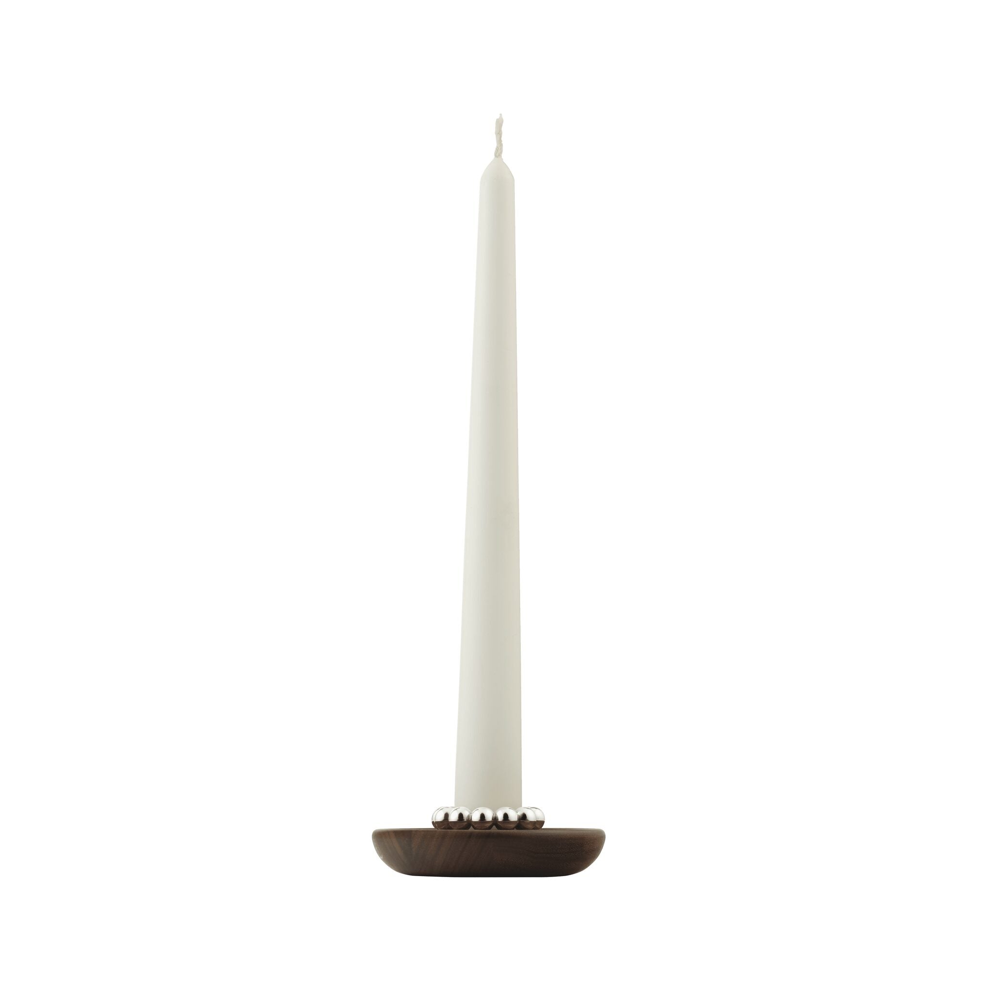 Christofle Perles Walnut Silver-Plated Candle Holder — additional view