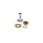 Christofle Small Stainless Steel Candle Holder in stainless steel on a white background