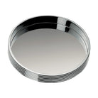 Christofle K+T Silver-Plated Bottle Coaster in silver-plate on a white background