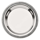 Christofle Malmaison Silver-Plated Bottle/Carafe Coaster in silver-plate on a white background