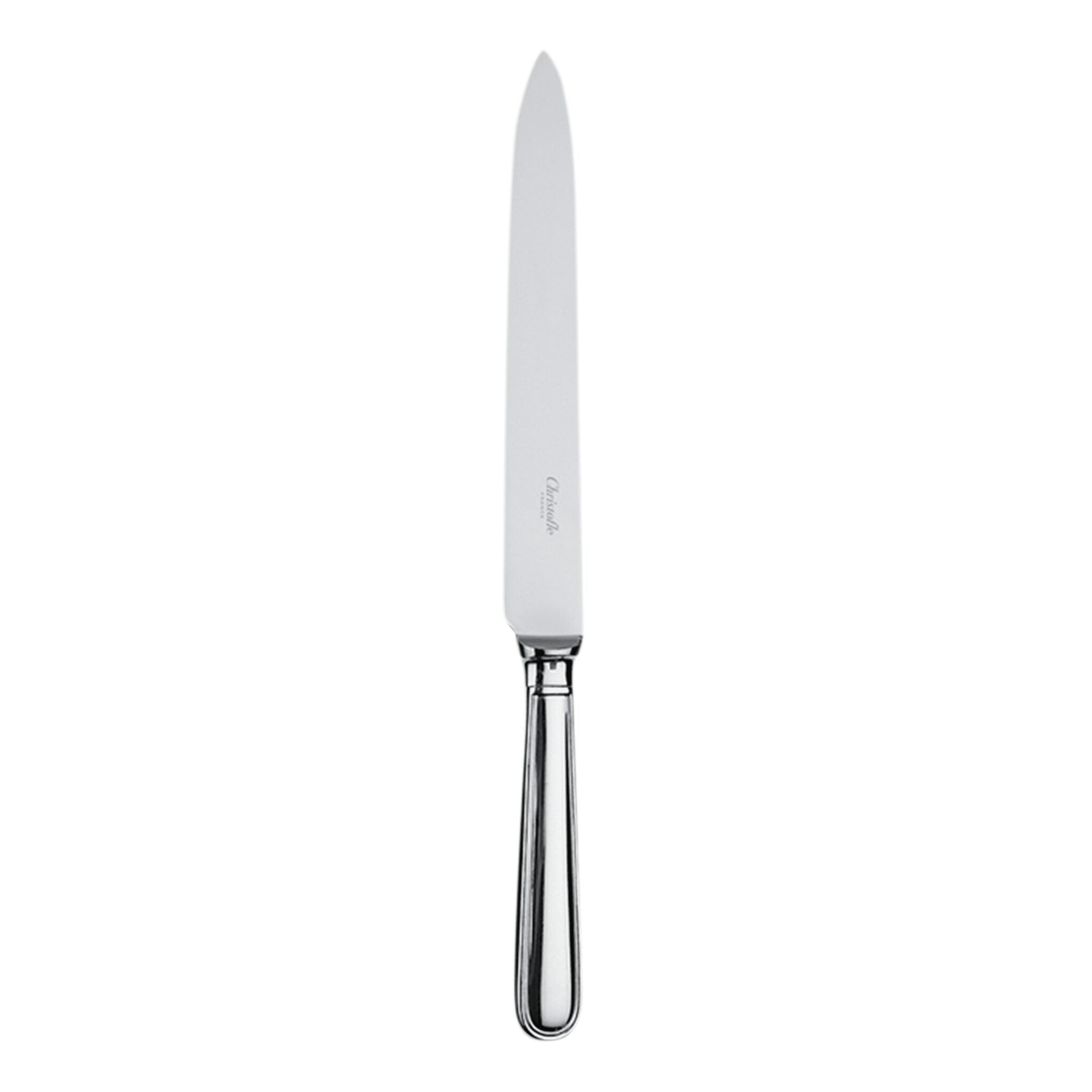 Christofle Albi Silver-Plated Carving Knife in silver-plate on a white background