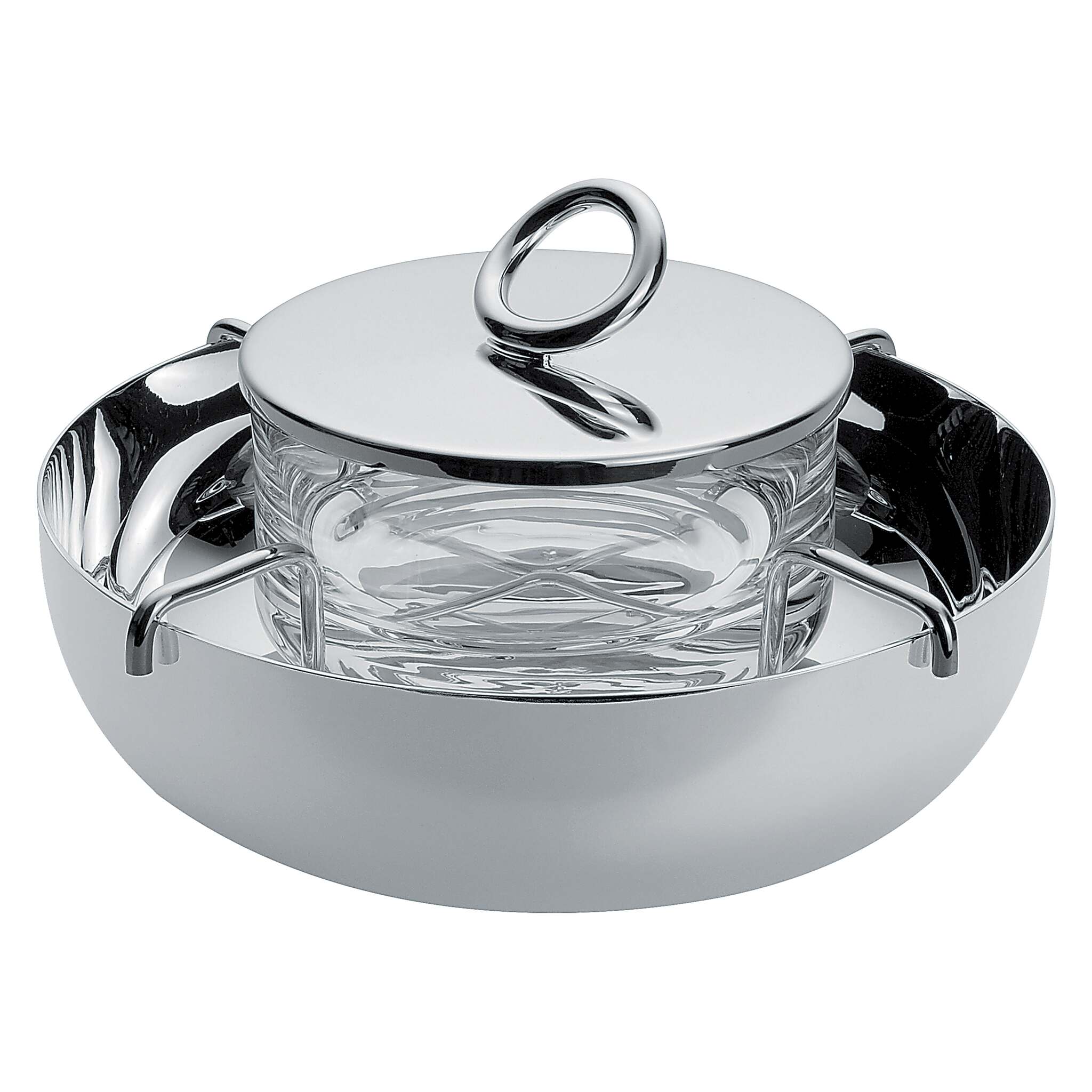Christofle Vertigo Small Silver-Plated Caviar Serving Set — additional view