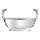 Christofle Malmaison Silver-Plated Bowl Centerpiece in silver-plate on a white background