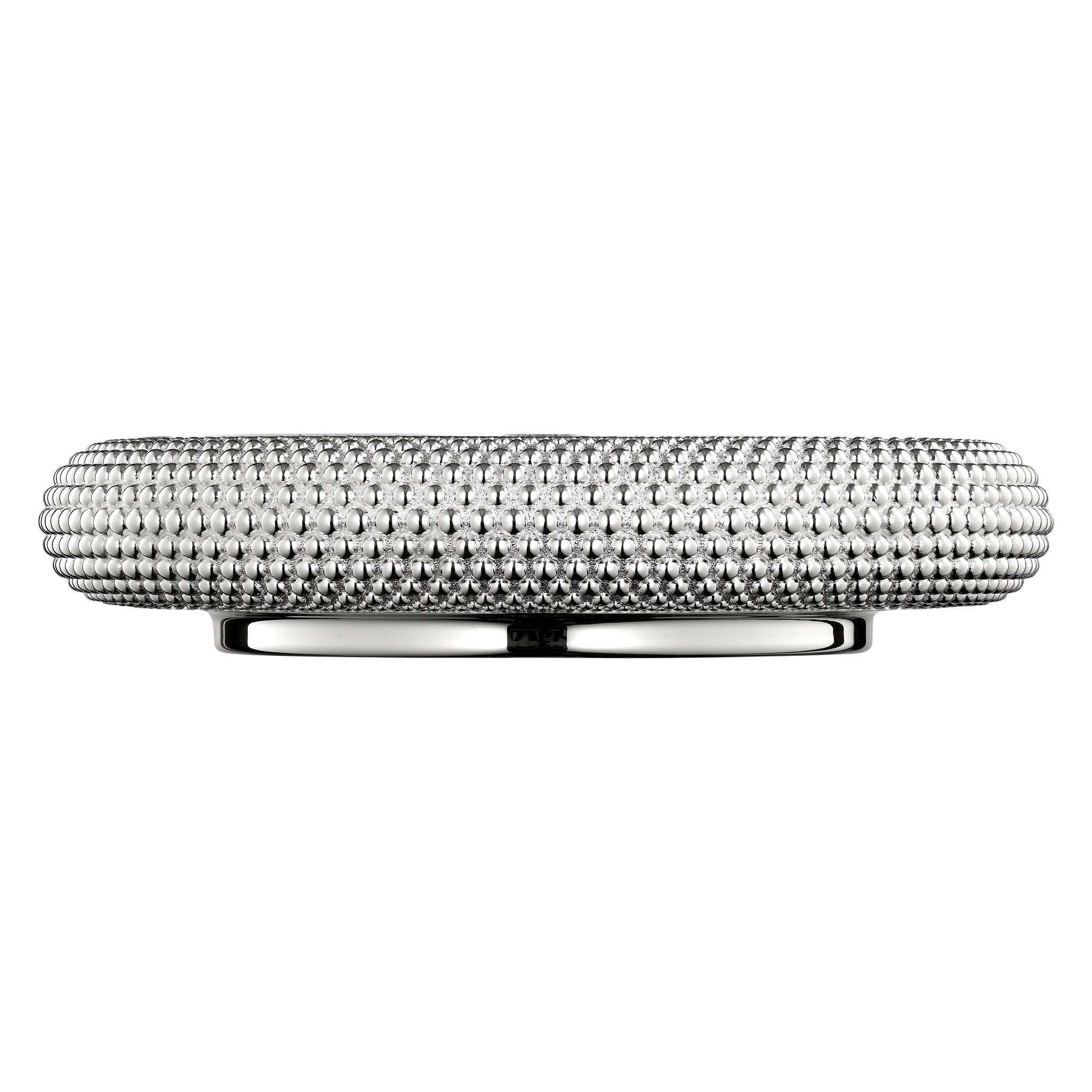 Christofle Perles Large Silver-Plated Bowl in silver-plate on a white background