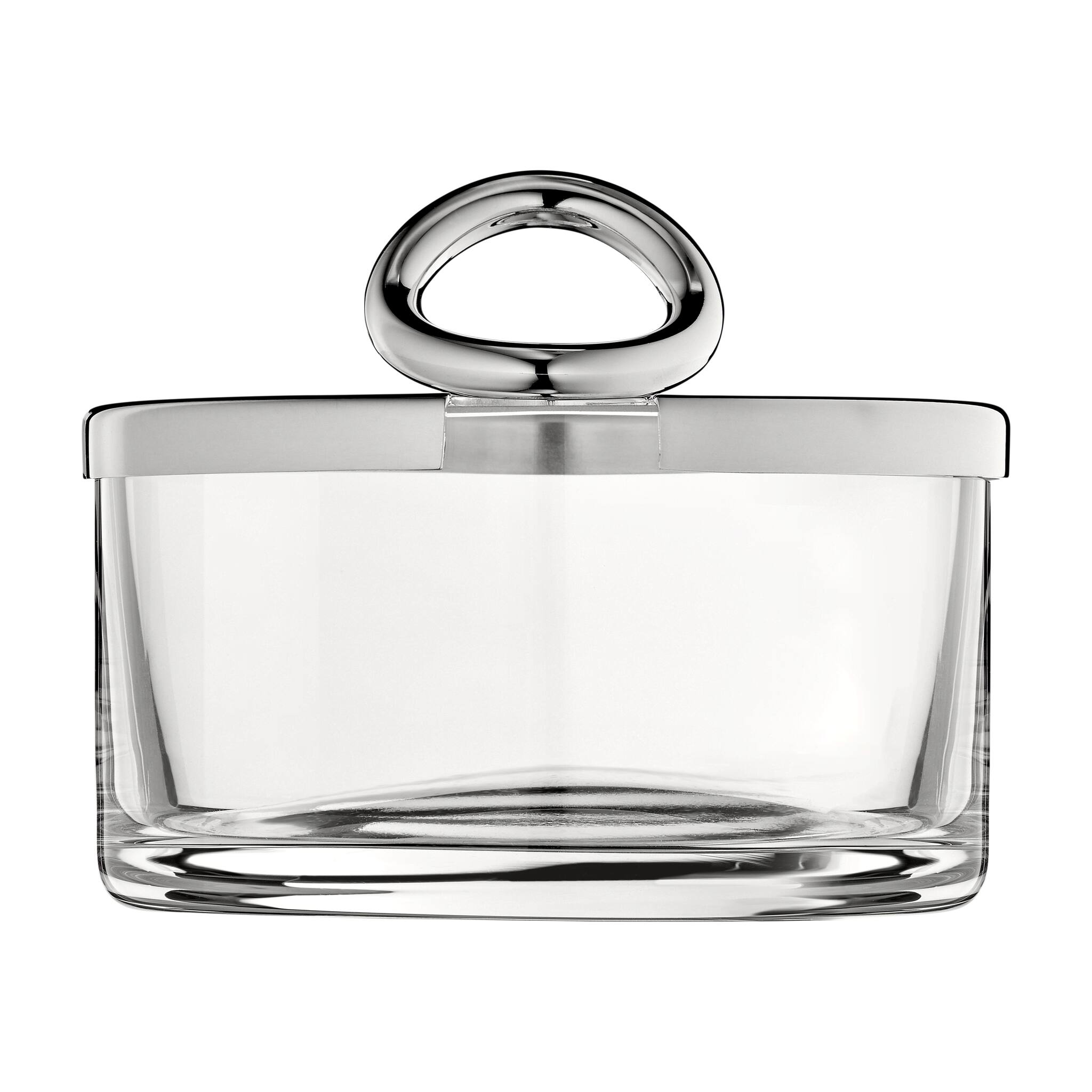Christofle Vertigo Silver-Plated Cheese/ Jam Dish in silver-plate on a white background