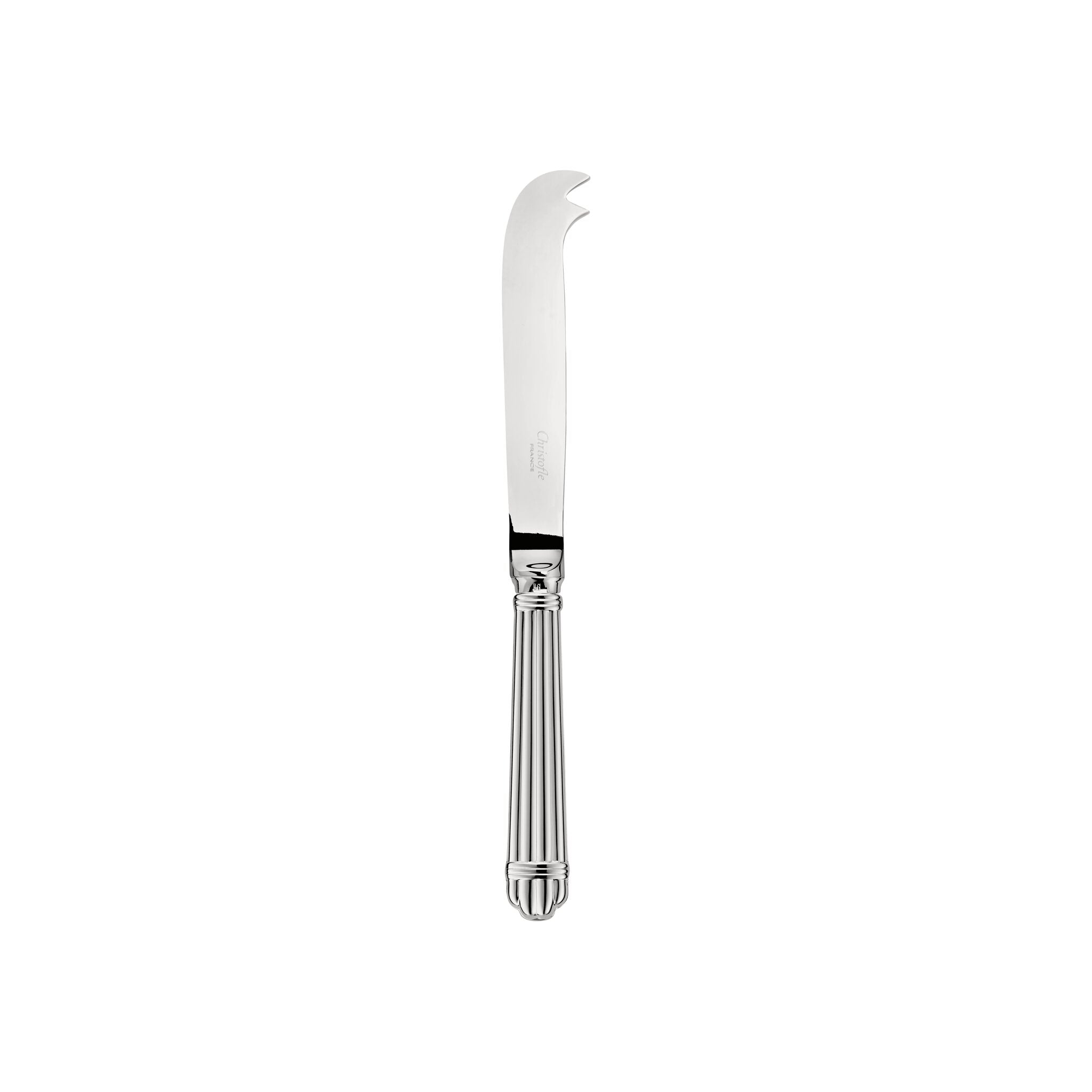 Christofle Aria Silver-Plated Cheese Knife in silver-plate on a white background