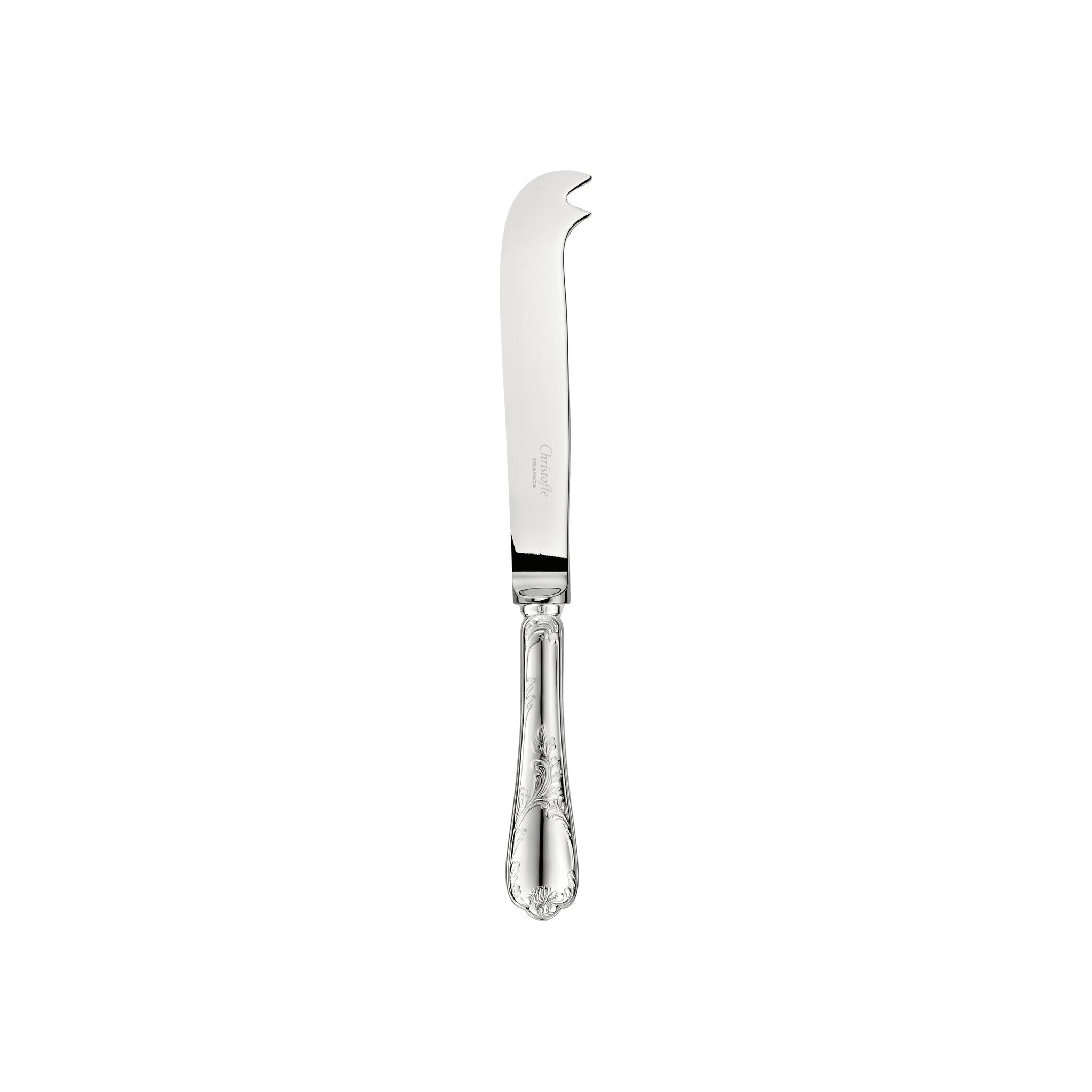 Christofle Marly Silver-Plated Cheese Knife in silver-plate on a white background