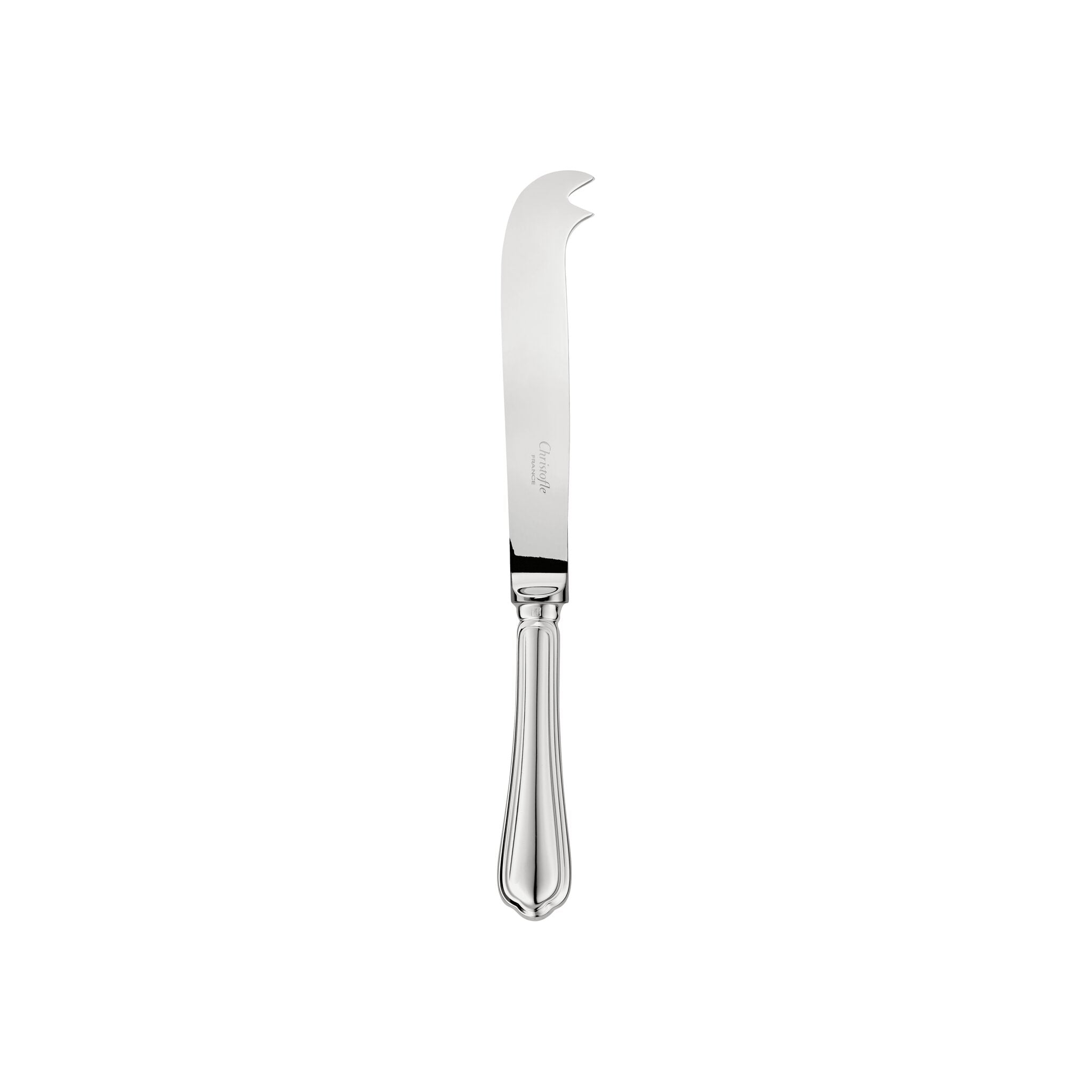 Christofle Spatours Silver-Plated Cheese Knife in silver-plate on a white background
