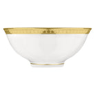 Christofle Malmaison Porcelain Chinese Soup Bowl Gold Finish in porcelain on a white background