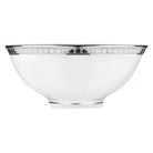 Christofle Malmaison Porcelain Chinese Soup Bowl Platinum Finish in porcelain on a white background