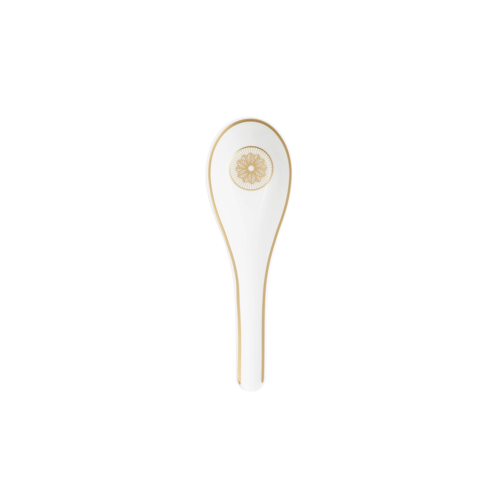 Christofle Malmaison Porcelain Chinese Spoon Gold Finish — additional view