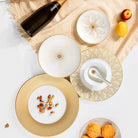 Christofle Malmaison Porcelain Chinese Spoon Gold Finish — additional view