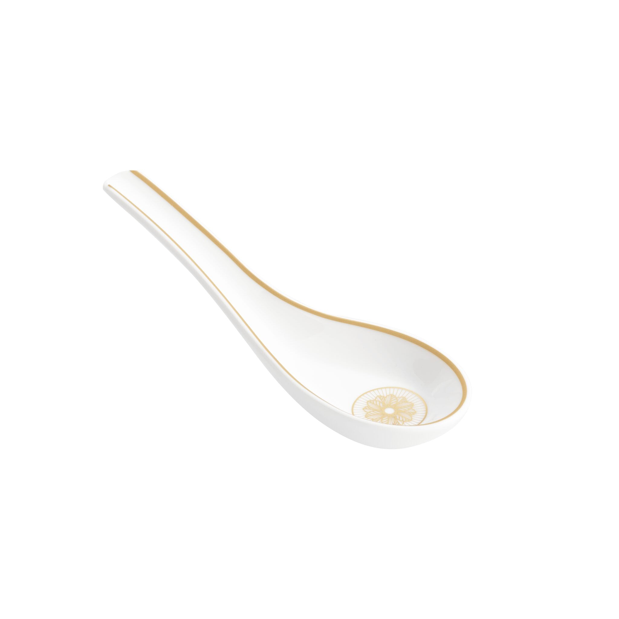 Christofle Malmaison Porcelain Chinese Spoon Gold Finish — additional view