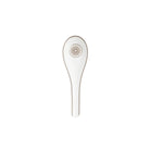 Christofle Malmaison Porcelain Chinese Spoon Platinum Finish in porcelain on a white background
