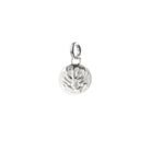 Christofle Chri-Chri Peau de Lion Sterling Silver Medal Charm on a white background