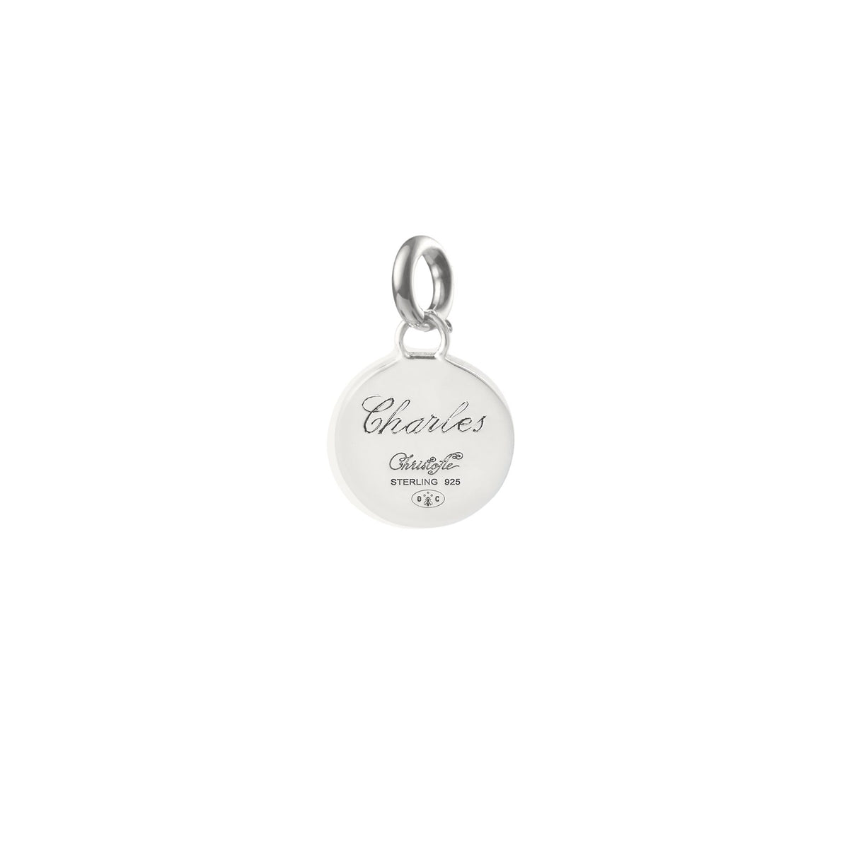 Christofle Chri-Chri Peau de Lion Sterling Silver Medal Charm, view 4