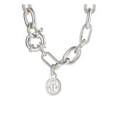 Christofle Chri-Chri Sterling Silver Chain Bracelet on a white background
