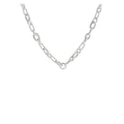 Christofle Chri-Chri Sterling Silver Chain Necklace on a white background