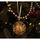 Christofle Rêve Cosmique Gold Gilded Silver-Plated Ornament - 2023 in silver-plate on a white background