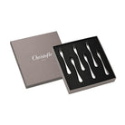 Christofle Stainless Steel Cocktail Forks - Set of 6 in stainless steel on a white background