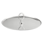 Christofle Oh de Christofle Stainless Steel Appetizer Plate in stainless steel on a white background