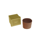 Christofle Cognac Leather Cuff for Coffee Cup — additional view